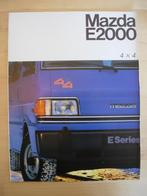 Mazda E2000 4x4 Brochure 1986 – Bestelwagen, Mazda, Ophalen of Verzenden, Zo goed als nieuw, Mazda