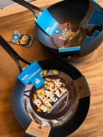 BK Black Steel NIEUW - Wokarang en Koekenpan samen, Ophalen, Gietijzer, Nieuw, Keramische plaat