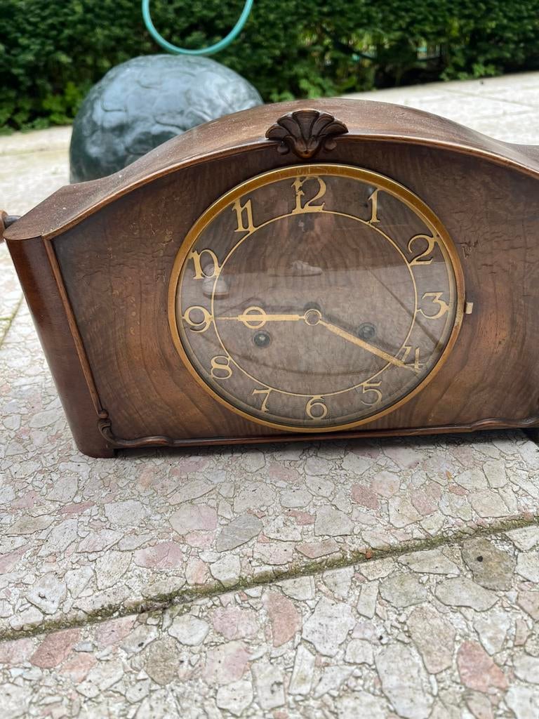 Houten tafelklok, Antiek en Kunst, Ophalen