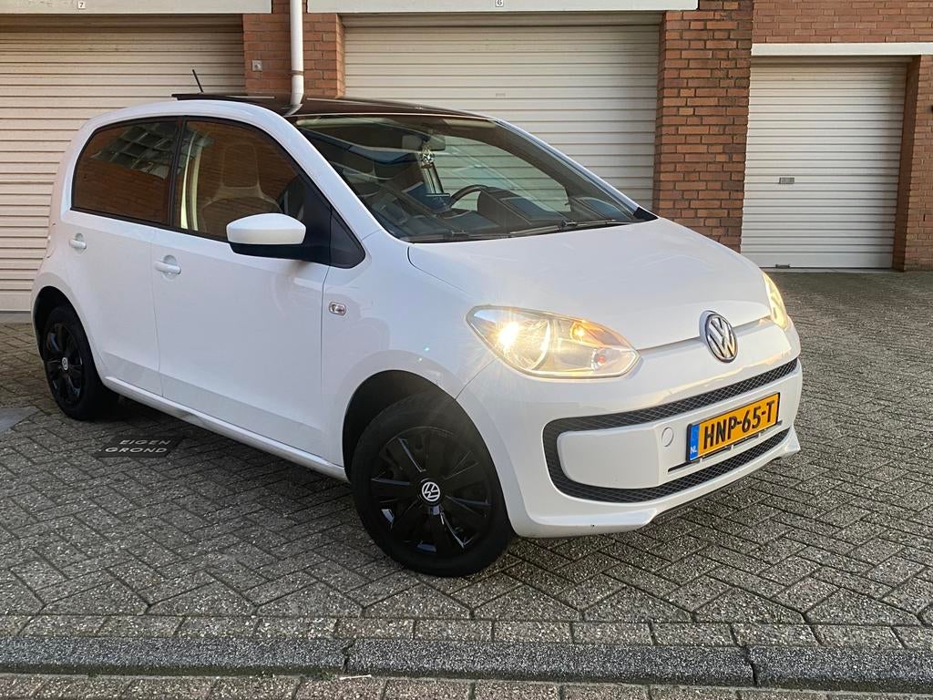 Volkswagen up! 1.0 55KW/75PK 5-DRS 2013 Wit, Euro 5, Up!, 4 stoelen, Leder en Stof