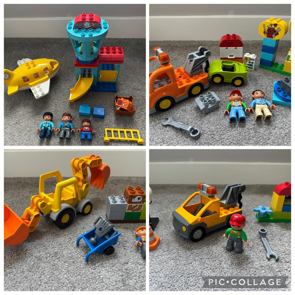 Diverse LEGO Duplo sets: vliegtuig, brandweer, politie, take, Kinderen en Baby's, Speelgoed | Speelgoedvoertuigen, Ophalen of Verzenden