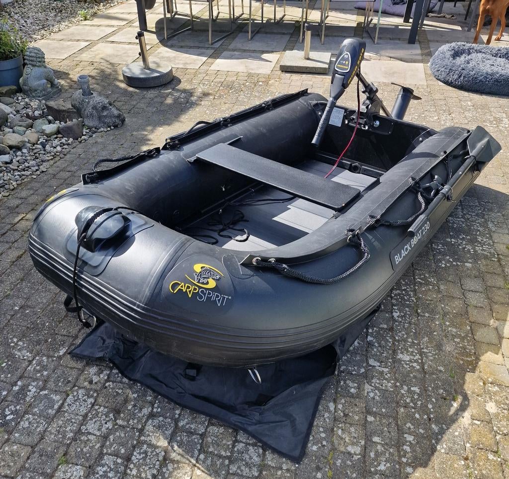 Black-boat met Minn-Kota Traxxis 55LBS motor., Ophalen, Zo goed als nieuw, Overige typen