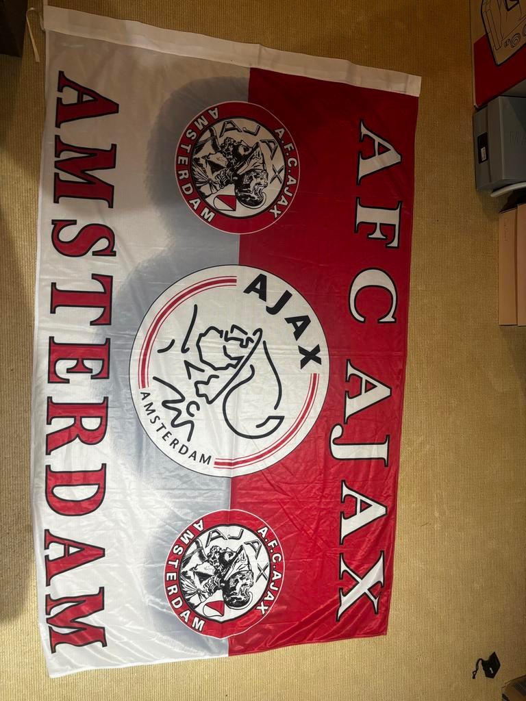 Ajax vlag. 100 x 150cm, Ophalen of Verzenden, Zo goed als nieuw