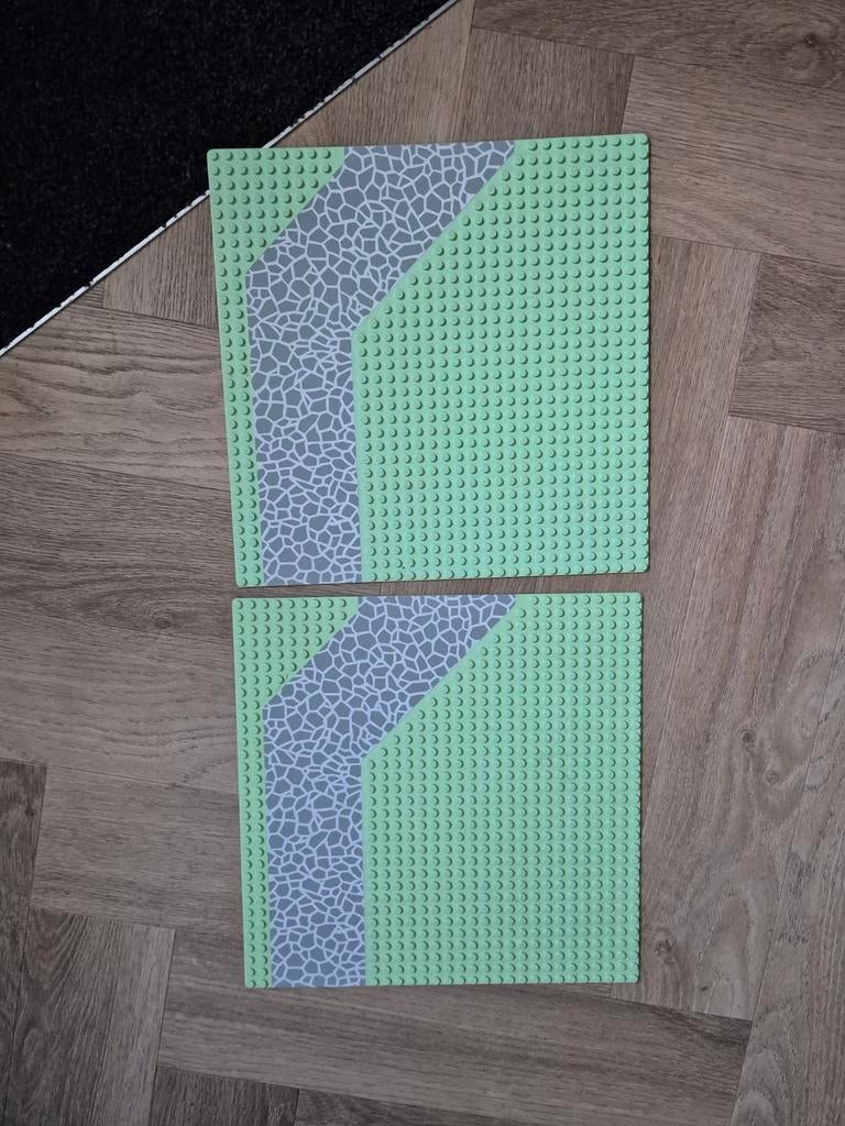 2 Lego bouwplaat grondplaat 6419 Rolling Acres Ranch 4478px3, Lego, Ophalen of Verzenden, Compleet, Grondplaat