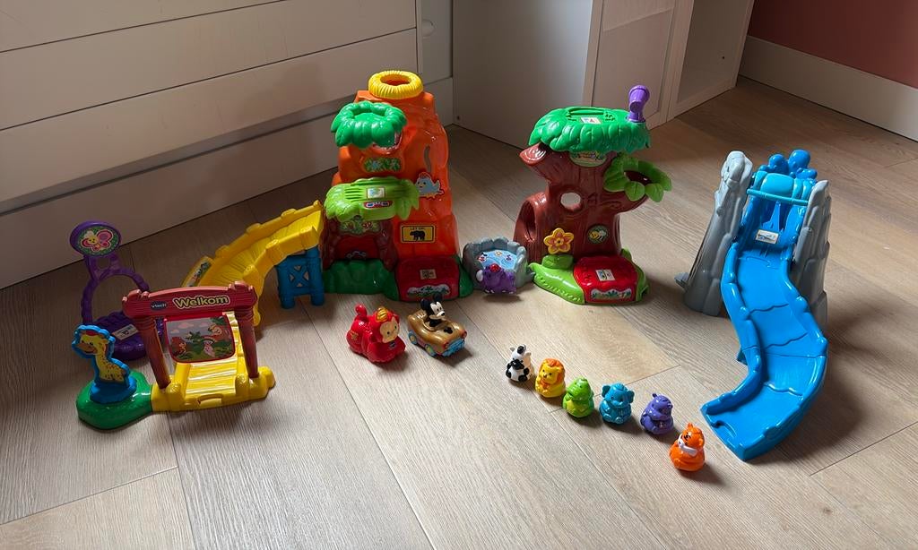 Vtech Zoef Zoef dieren Jungle, Kinderen en Baby's, Speelgoed | Vtech, Ophalen, Zo goed als nieuw, 6 maanden tot 2 jaar
