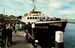 Terschelling, Aankomst Boot - 1964 gelopen, Ophalen of Verzenden, 1960 tot 1980, Gelopen, Waddeneilanden