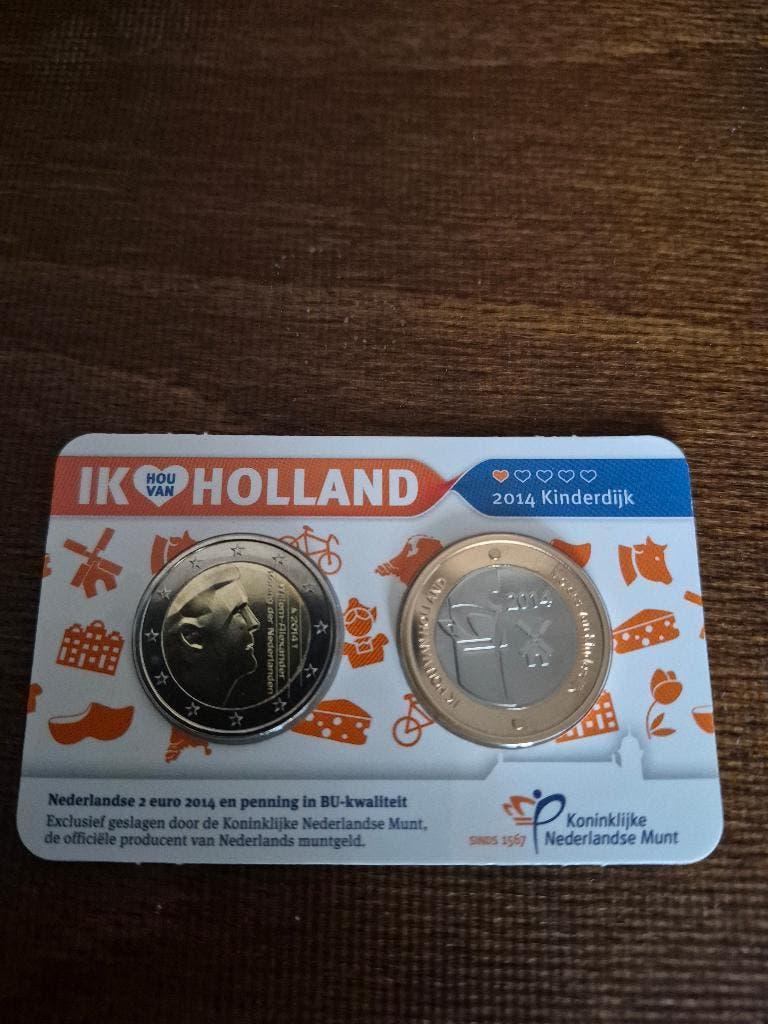 Coincard Holland Coin Fair (HCF) 2014 t/m 2018., Ophalen of Verzenden, Overige landen, 2 euro, Setje
