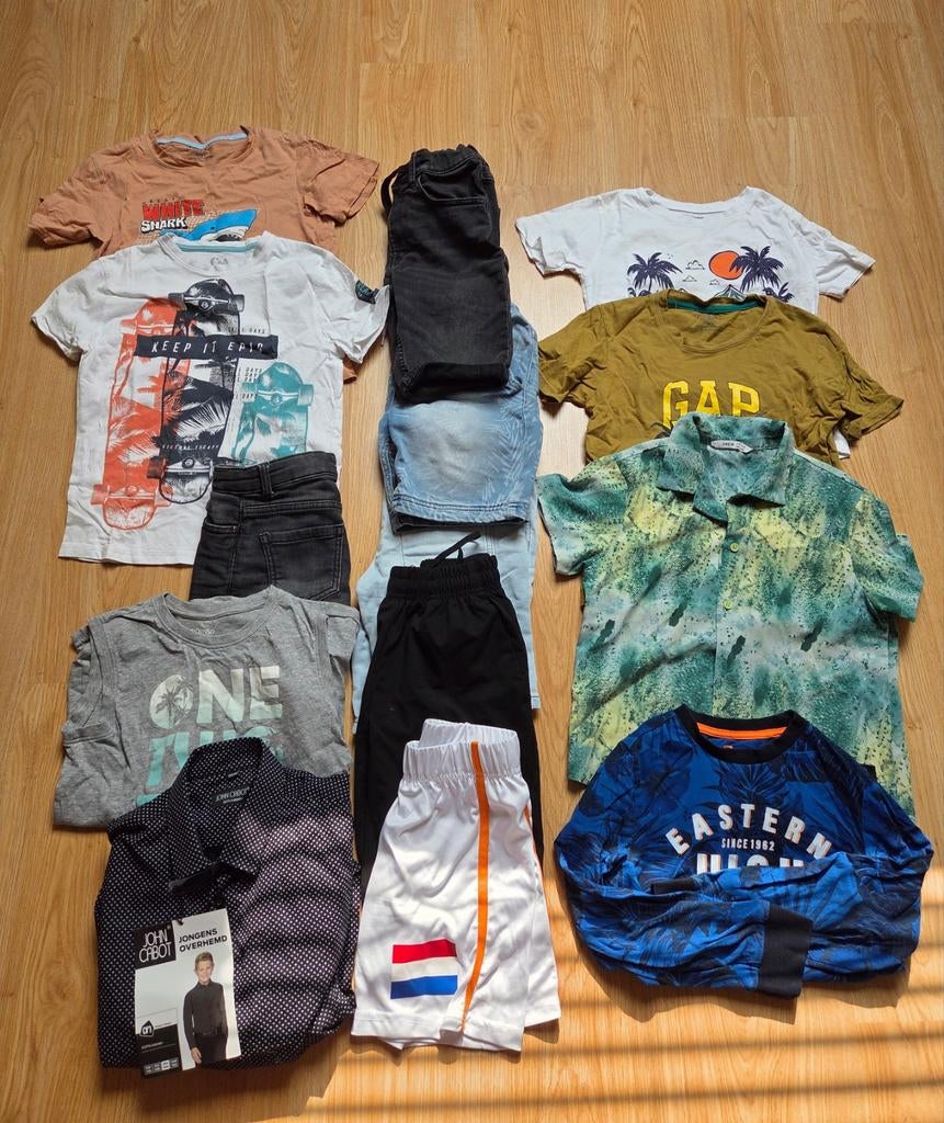 Jongen zomerkleding partij maat 134 140, Ophalen of Verzenden