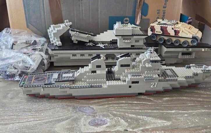 Mega Bloks ProBuilder Battle Group Bouwset / Boten / Tank, Ophalen of Verzenden, Gebruikt, Overige merken