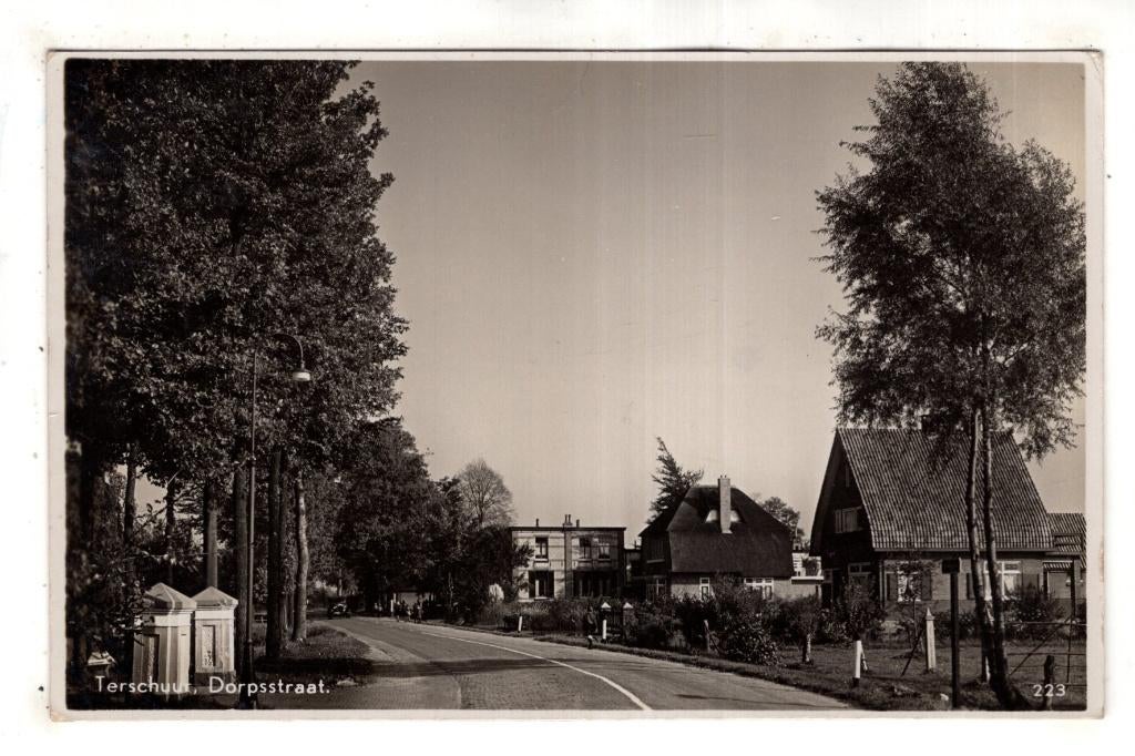 Terschuur  Dorpsstraat 1938, Verzenden, 1920 tot 1940, Gelopen, Gelderland