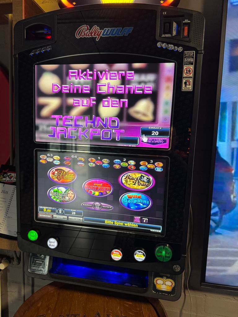 Bally wulf wand gokkast 319 spelen, Ophalen, Bally, Zo goed als nieuw, Bally