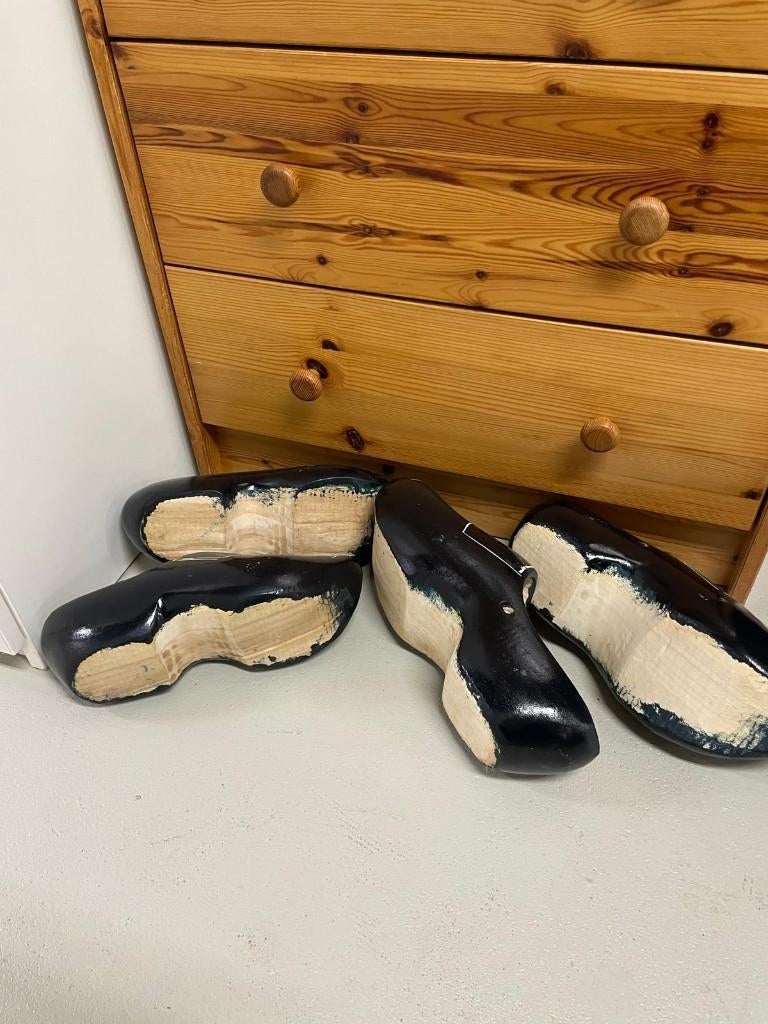 Zwarte houten klompen (maat 40), Ophalen of Verzenden, Zo goed als nieuw, Heren, Schoenen