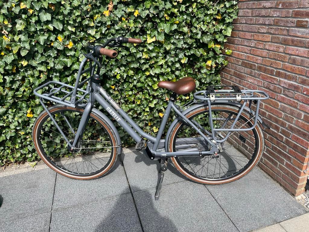 Gazelle Heavyduty fiets lichtgrijs, 7 versnellingen, 49 inch, Ophalen, 47 tot 50 cm, Versnellingen, Zo goed als nieuw