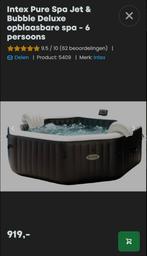 Intex Pure Spa Jet & Bubble Deluxe 6-pers, Ophalen, Zo goed als nieuw, Filter, Opblaasbaar