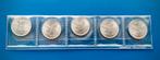 Strip met 5 x 1 Mokum Florijn - Amsterdam 1975, Postzegels en Munten, Penningen en Medailles, Verzenden, Overige materialen, Nederland