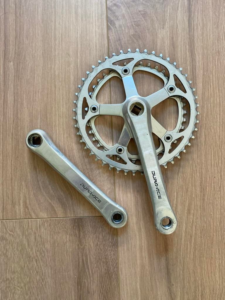 Shimano Dura-Ace FC-7400 Crankstel - Vintage Racefiets, Crankstel of Pedalen, Gebruikt, Ophalen of Verzenden, Aluminium
