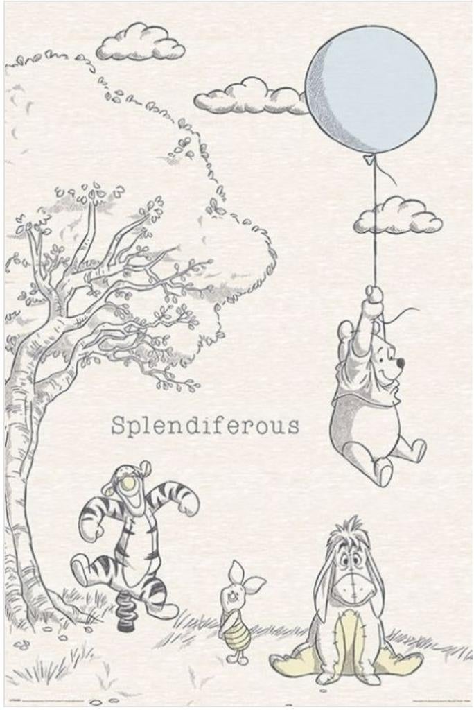 grote poster Winnie the Pooh nieuw, Verzamelen, Disney, Ophalen of Verzenden, Winnie de Poeh of vrienden, Nieuw, Plaatje of Poster