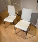 Set van 2 ikea gilbert stoelen, Huis en Inrichting, Stoelen, Ophalen, Gebruikt, Twee, Wit