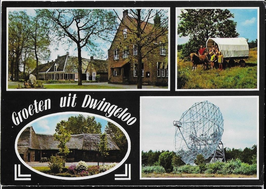 Ch464 gelopen ansichtkaart groeten uit dwingeloo, Ophalen of Verzenden, 1980 tot heden, Gelopen