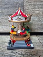 Kerstdorp draaimolen bewegend verlicht kersthuisjes, Ophalen of Verzenden, Zo goed als nieuw