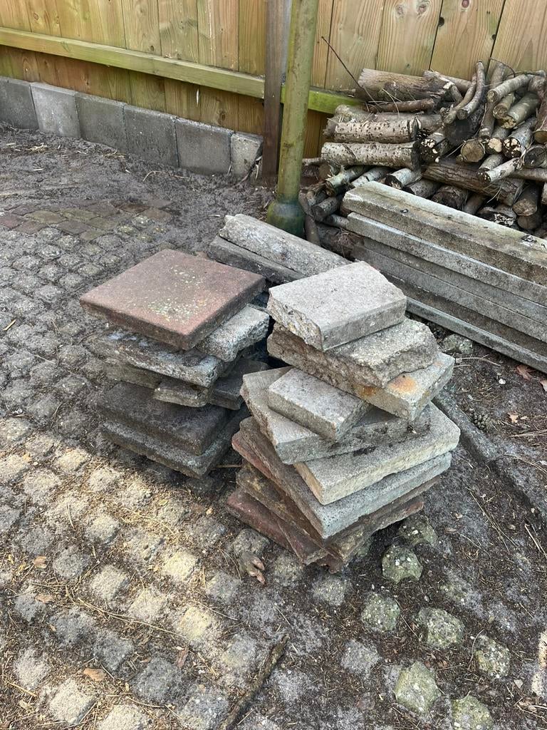Diverse tuintegels gratis af te halen, Tuin en Terras, Tegels en Klinkers, Ophalen, Gebruikt, 10 m² of meer, Grind