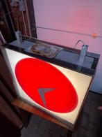 Zeer grote vintage Plexi wand klok jr 80 design Nurigarage, Ophalen
