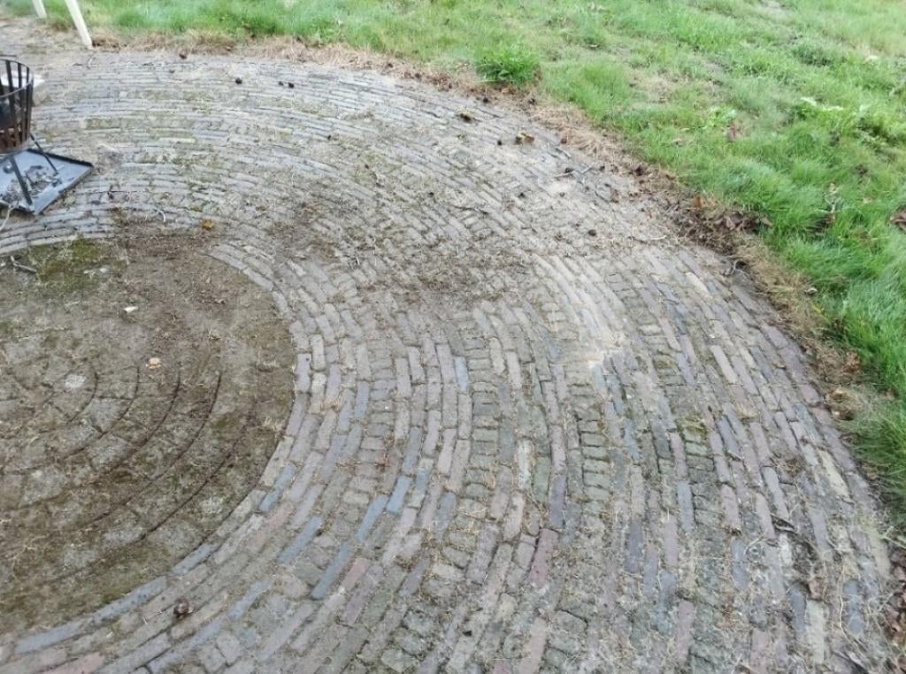 sierbestrating cirkel van oude klinkers/waaltjes, Tuin en Terras, Ophalen, Overige materialen, Gebruikt, Klinkers