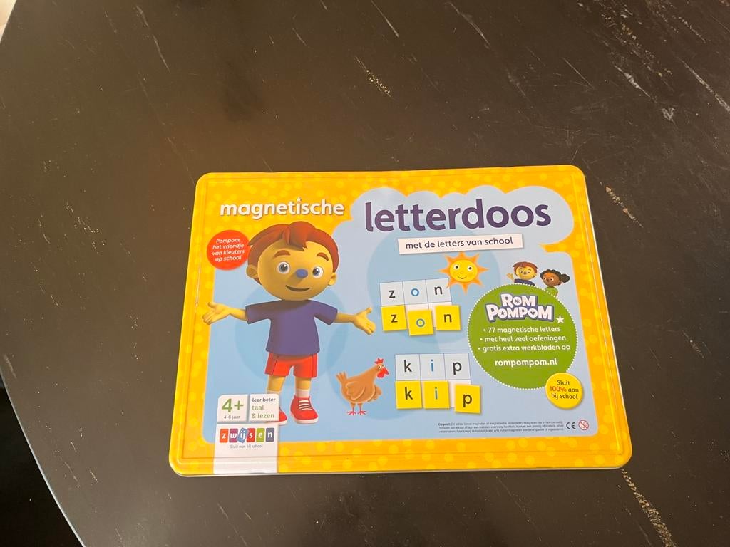 Magnetische letterdoos RomPomPom - Leren lezen, Kinderen en Baby's, Speelgoed | Educatief en Creatief, Ophalen of Verzenden, Zo goed als nieuw