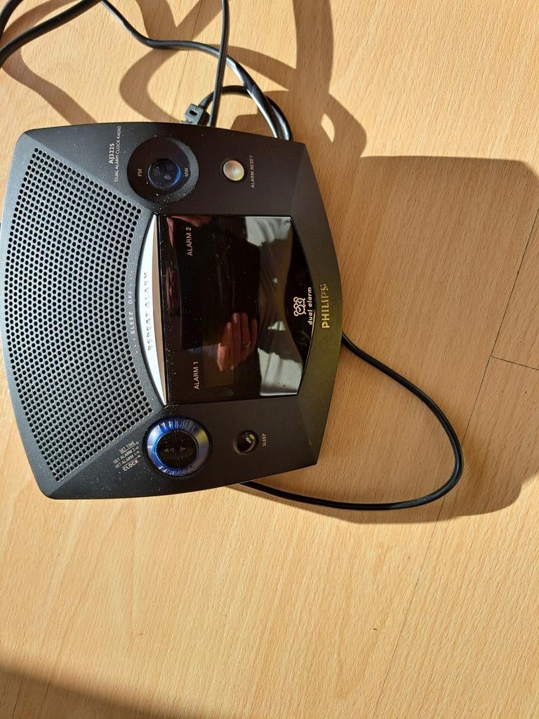 Philips wekkerradio met dubbel alarm, Ophalen of Verzenden