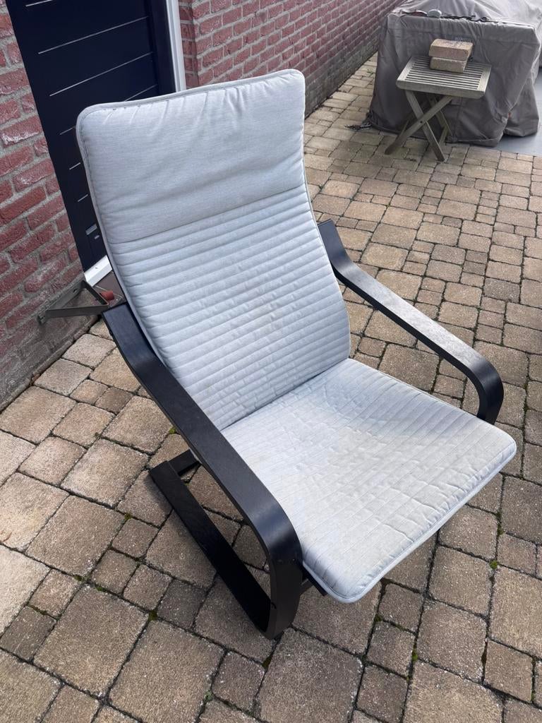 IKEA POÄNG fauteuil - stoel - wipstoel, Ophalen, Gebruikt, 75 tot 100 cm, 50 tot 75 cm