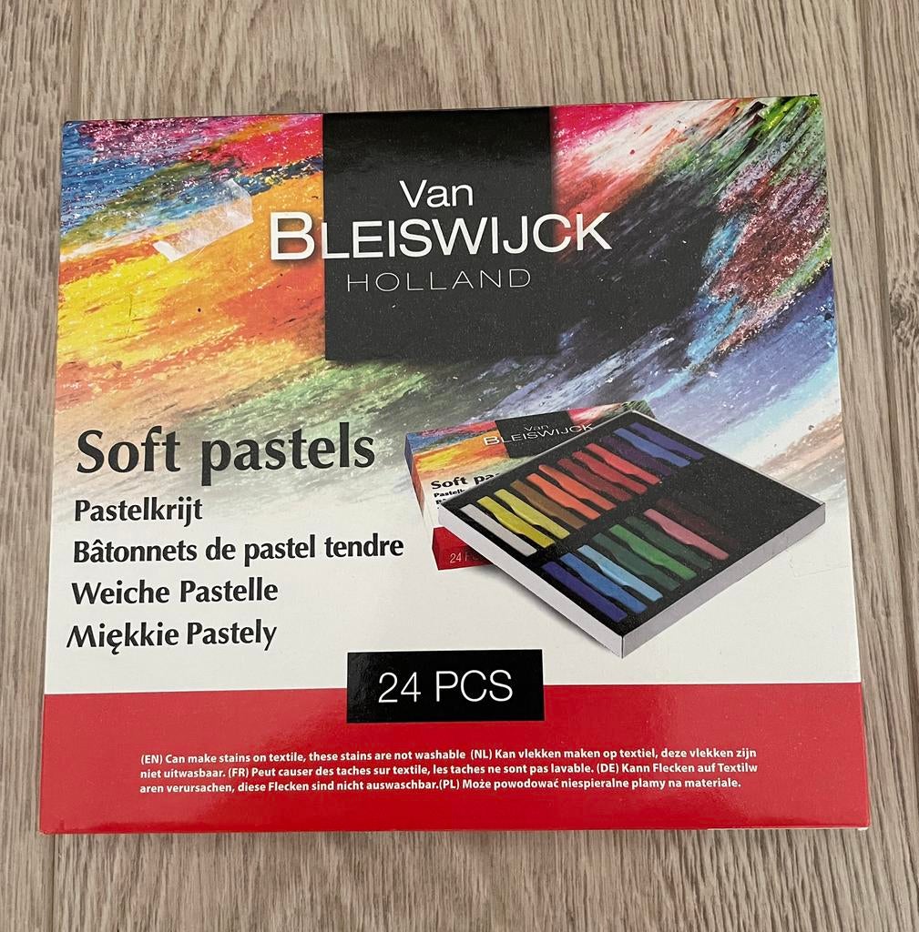Van bleiswijck soft pastels - 24 stuks, Ophalen of Verzenden, Gebruikt, Overige typen