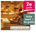 2e kaartje gratis voor SpaSense en Thermen Barendrecht, Twee personen, Kortingsbon, Spa of Sauna