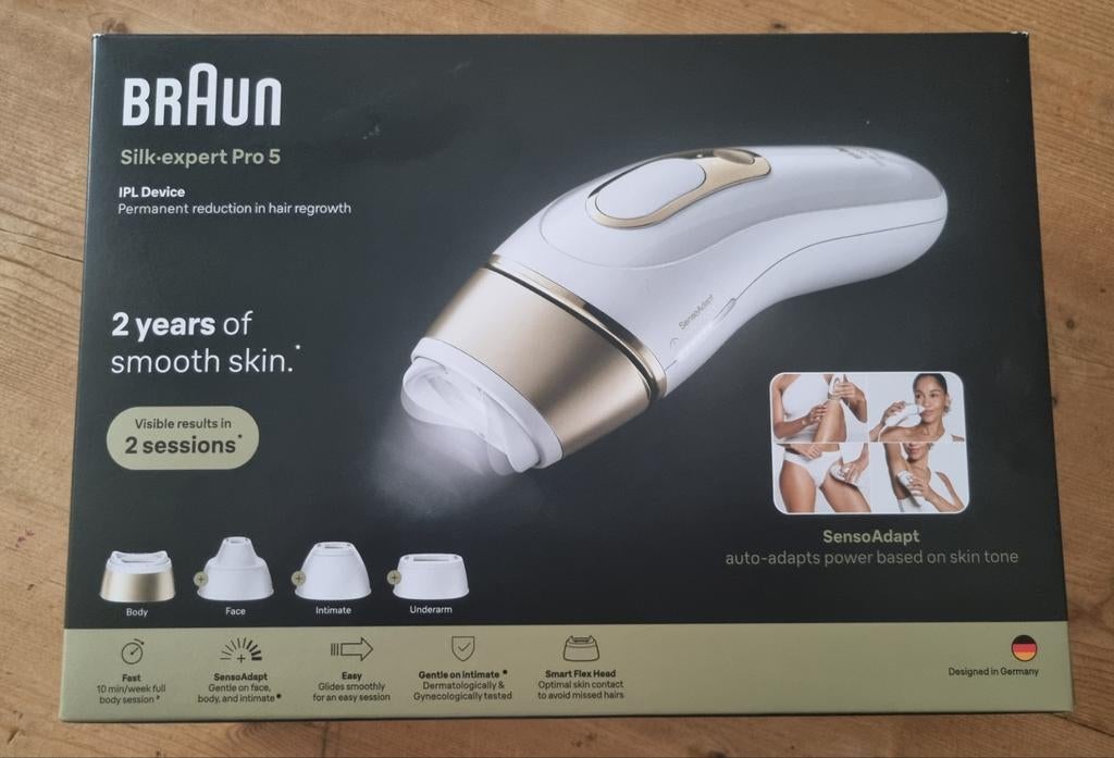 Braun Silk-Expert Pro 5 - Nieuw in doos geseald, Witgoed en Apparatuur, Persoonlijke-verzorgingsapparatuur, Ophalen of Verzenden