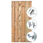 schutting deur incl rvs slotset en duimen uitverkoop, Tuin en Terras, Tuinpoorten, Ophalen, 100 tot 150 cm, Nieuw, Draaipoort