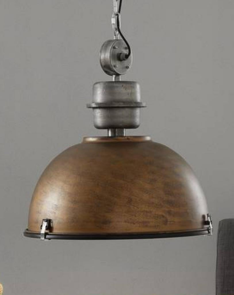 Steinhauer Bikkel Hanglamp - Ø52cm - E27 - Bruin, Ophalen, Nieuw, Industrieel, Modern, Glas