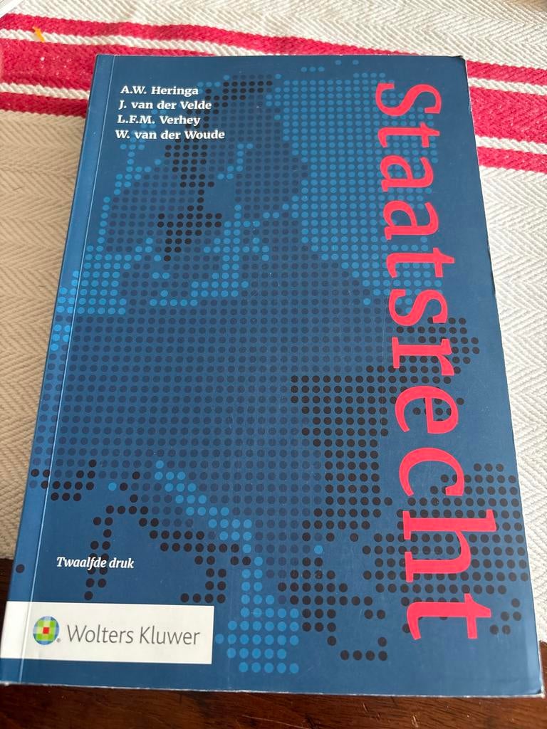 Staatsrecht - Twaalfde druk, Ophalen of Verzenden, Gamma, Gelezen, WO