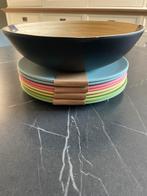 Bamboo schaal Gusta, en 8 bamboo borden nieuw €20, Huis en Inrichting, Keuken | Servies, Overige materialen, Nieuw, Ophalen of Verzenden