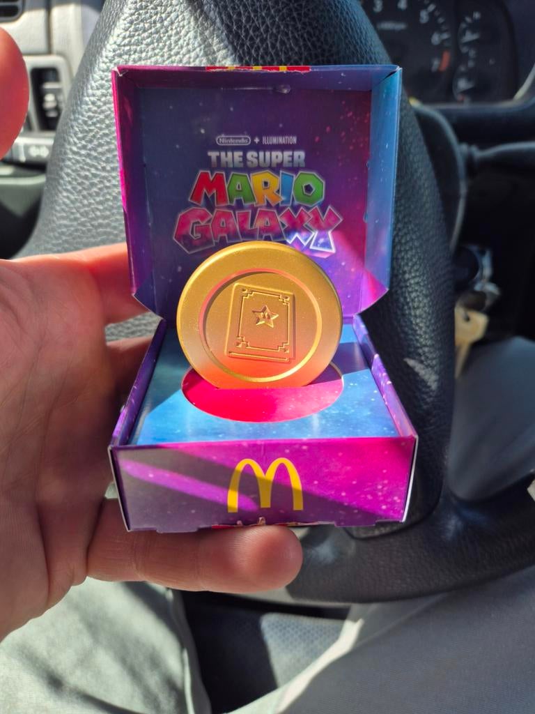 Mc Donald's mario galaxy munt goud is gereserveerd!!, Ophalen
