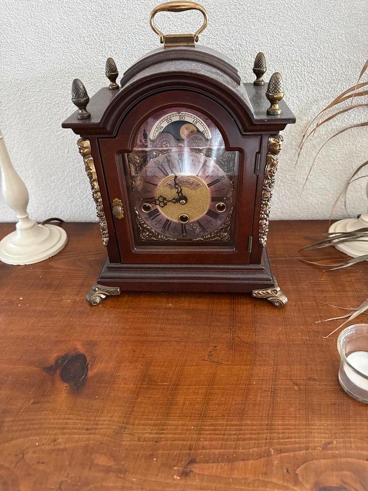 Antieke Jarmink Tafelklok met Maanstand, Antiek en Kunst, Antiek | Klokken, Ophalen