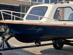 Placom 410 kajuitboot Johnson 25pk en trailer, Watersport en Boten, Motorboten en Motorjachten, Ophalen, 10 tot 30 pk, Gebruikt