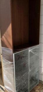 Ikea Billy Boekenkast met Glazen Deurtjes en Bovendeel, Huis en Inrichting, Kasten | Boekenkasten, Gebruikt, 200 cm of meer, 25 tot 50 cm