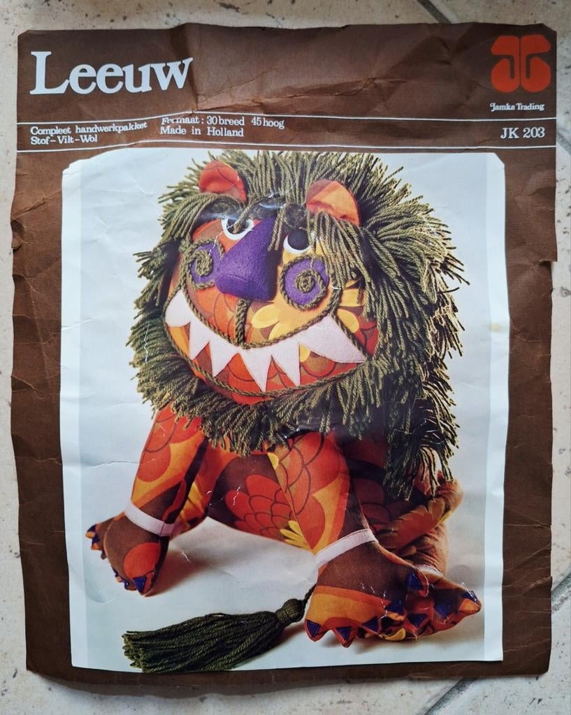 Vintage Leeuw Knutselpakket - Janika Trading JK 203, Ophalen of Verzenden, Nieuw