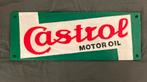 Vintage Castrol Motor Olie Reclamebord - Metaal, Ophalen, Gebruikt, Reclamebord