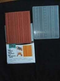 Sizzix stamp & embossingfolder fun stripes set, Ophalen of Verzenden, Nieuw, EZ-mounted stempel