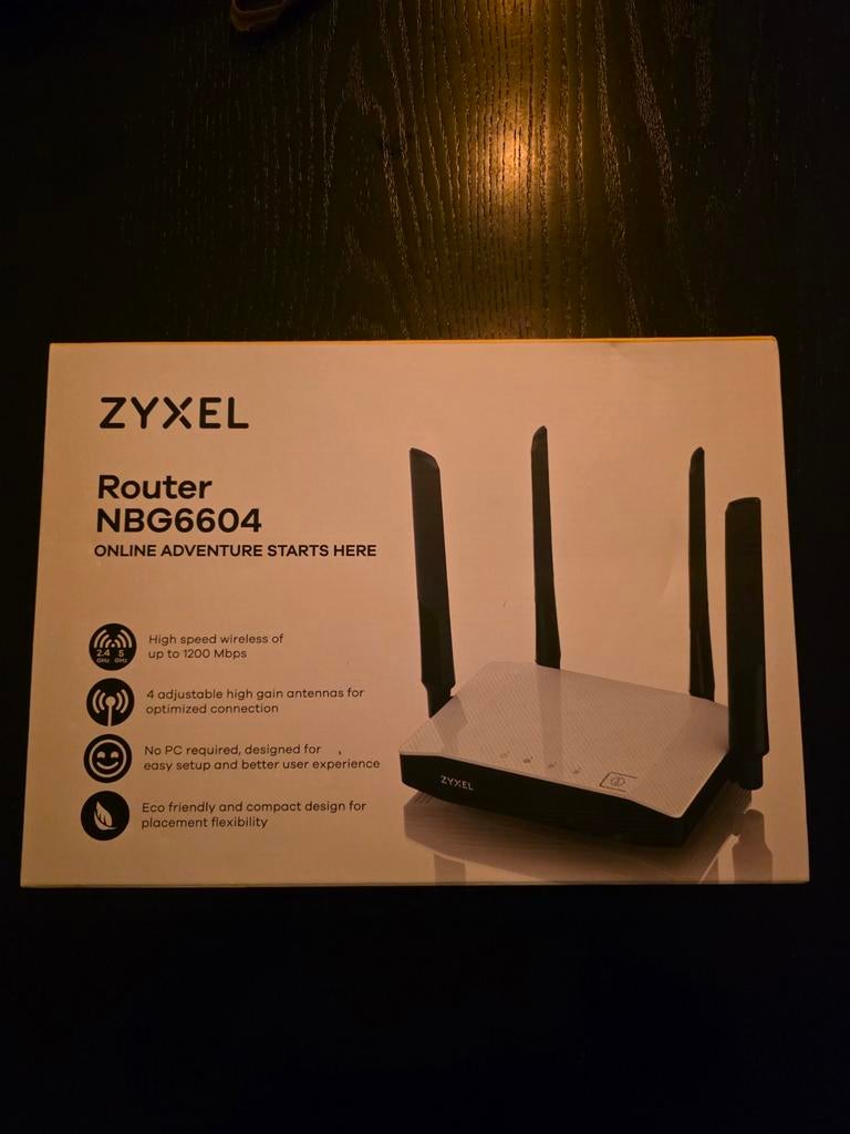 Zyxel NBG6604 Snelle Dual-Band WiFi Router, Ophalen of Verzenden, Zo goed als nieuw, Router, Zyxel