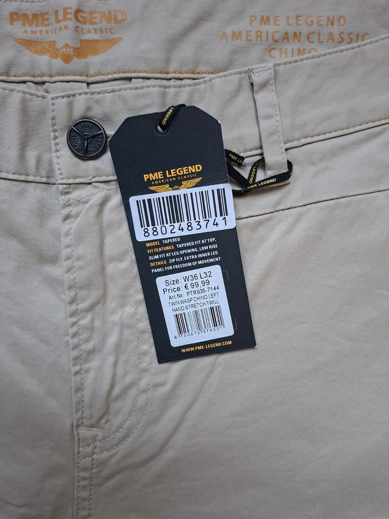 PME LEGEND Twin Wasp chino W36 L32, W36 - W38 (confectie 52/54), Overige kleuren, Nieuw, Ophalen of Verzenden