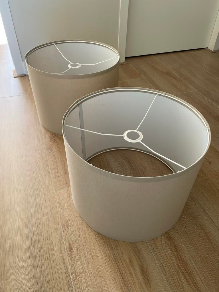1x Ringsta lampenkap van Ikea, Ophalen, Gebruikt, 25 tot 50 cm, Beige