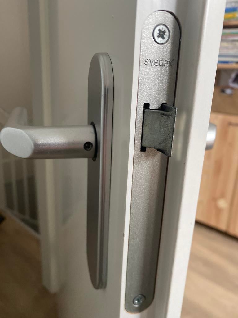 Svedex witte opdek binnendeur links draaiend, 80 tot 100 cm, 215 cm of meer, Binnendeur, Ophalen of Verzenden