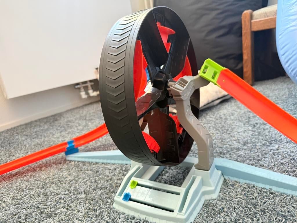 Hot Wheels Action Spinwheel Challenge speelset., Racebaan, Ophalen of Verzenden, Zo goed als nieuw, Hot Wheels