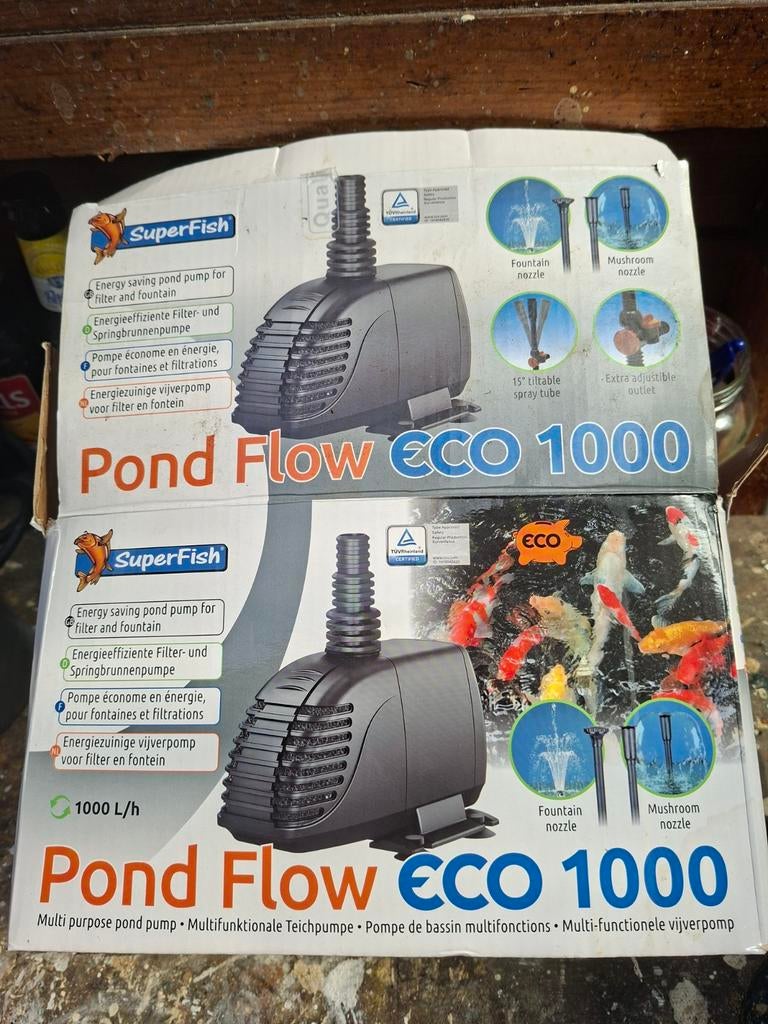 SuperFish Pond Flow ECO 1000 Vijverpomp - Nieuw, Ophalen of Verzenden, Nieuw